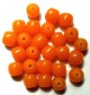25 11mm Translucent Butterscotch Worked On Horn Beads